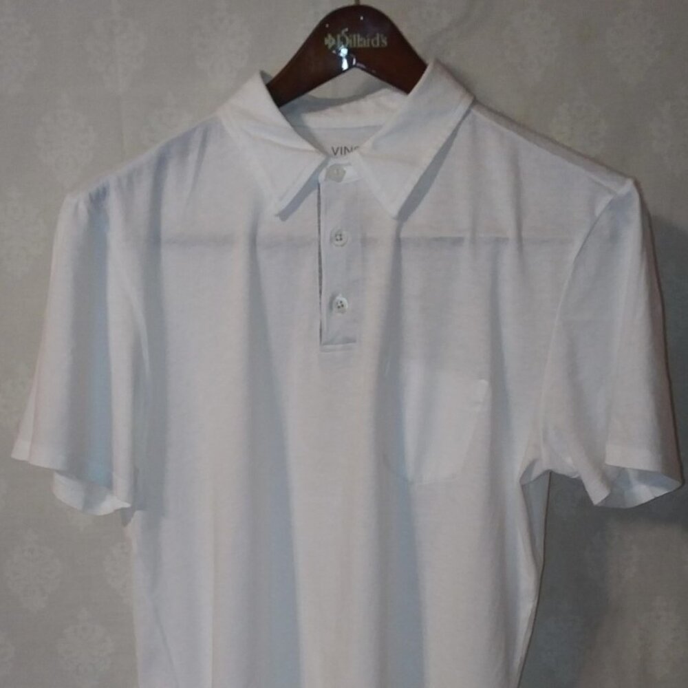 Vince Short Sleeve Pima Cotton Medium White